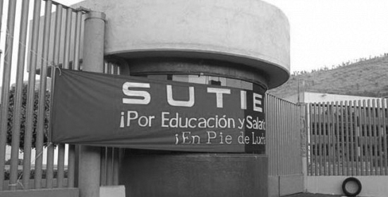 La huelga del IEMS. (Foto: cuadratin.com.)