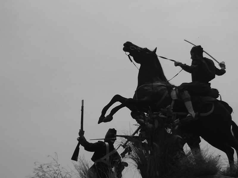 Ficticios franceses. (Fotograma de Cinco de Mayo: La batalla, de Rafa Lara [2013]).