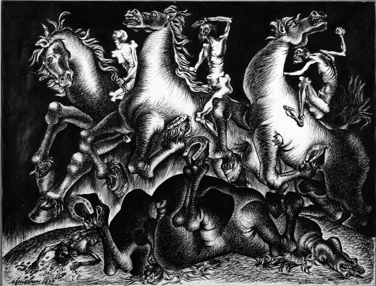 André Fougeron, Los cuatro jinetes del apocalipsis (1937) by 