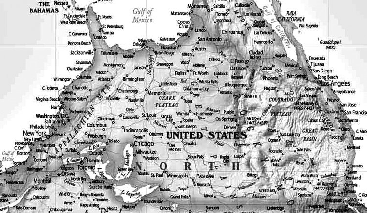 History turned upside down. Map from www.upside-down-maps.com