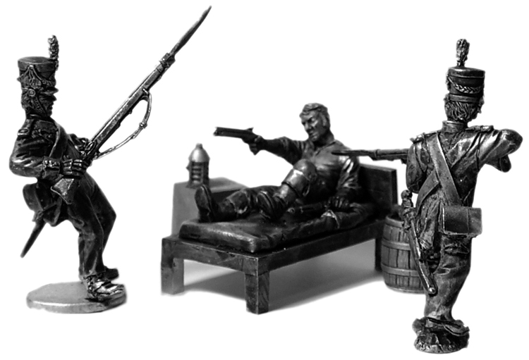 La muerte de Jim Bowie. Soldaditos de plomo de gringo40s.blogspot.com