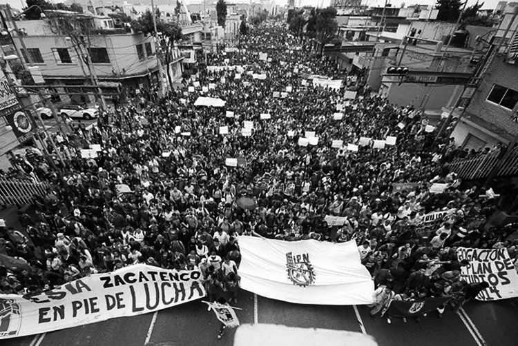 Movilización politécnica. (Foto: El Universal.)